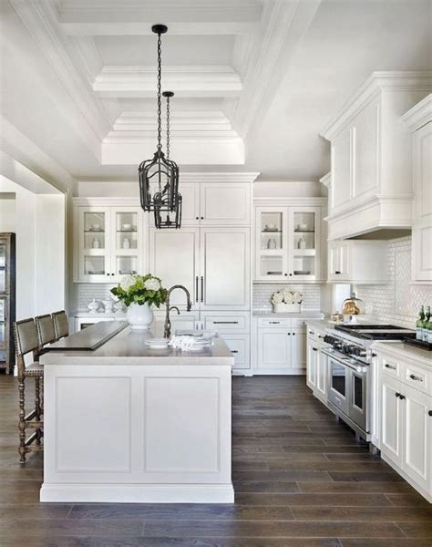 Think white cabinets above the sink paired with shades of blue, black, or brown below. 37 Best Farmhouse Kitchen Cabinets Makeover Ideas