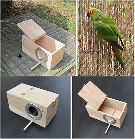 Parakeet Nest Box Budgie Nesting House Breeding Box For Lovebirds