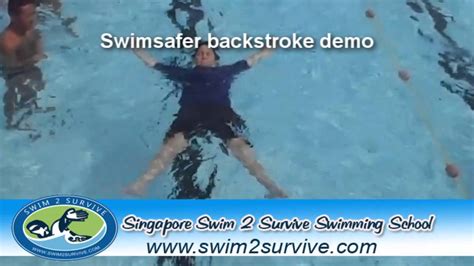 How To Swim Swimsafer Backstroke Youtube