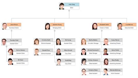 Hierarchy Chart Software Make Hierarchy Charts With Free Templates