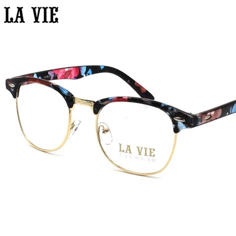 La Vie Fashion Women Brand Designer Cat S Eye Glasses Half Frame Cat Eye Glasses Women