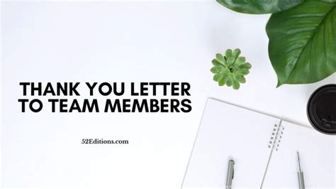 Thank You Letter To Team Members Get Free Letter Templates Print Or