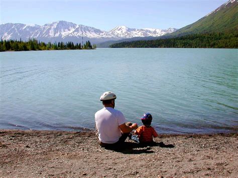 Filefathers Day Father With Kid On Lake Wikimedia Commons
