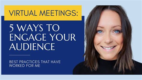 Virtual Meeting Tips How To Engage Your Audience Youtube