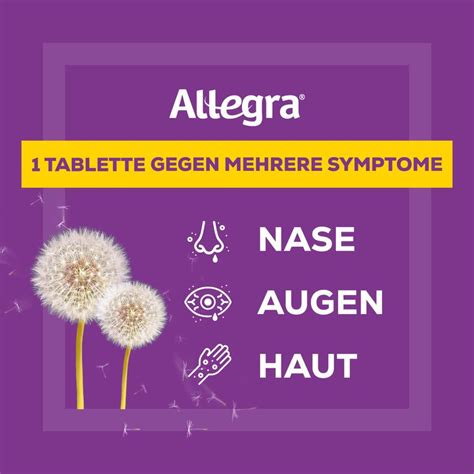 Allegra Schnell Bei Heuschnupfen And Ganzjährigen Allergien 50 St