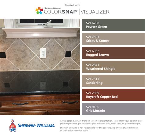 1 interior decorating idea tagged sherwin williams roycroft suede. I found these colors with ColorSnap® Visualizer for iPhone ...