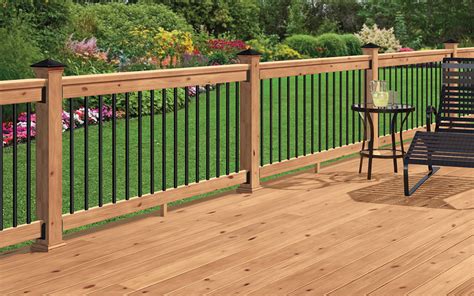 A Deck Made Of Cedar Stained To Bring Out Its Natural Color Deck