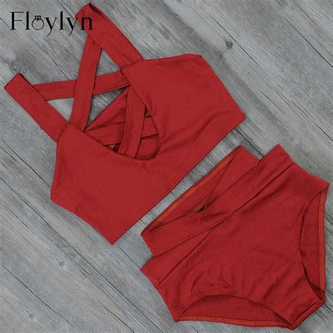 Floylyn 2017 Beach Sea Biquini Sexy Vintage Swimsuit Push Up Bikinis