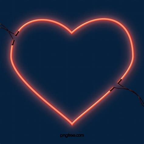 Pink Valentine Love Neon Light Element Love Clipart Love Heart Love