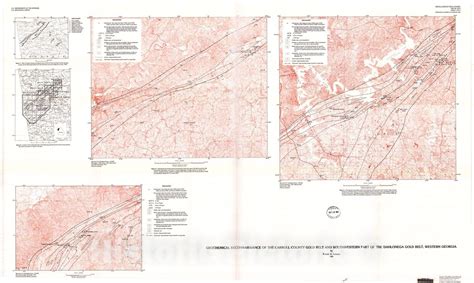 Map Geochemical Reconnaissance Of The Carroll County Gold Belt And