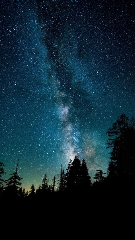 Starry Night Sky Iphone Wallpaper