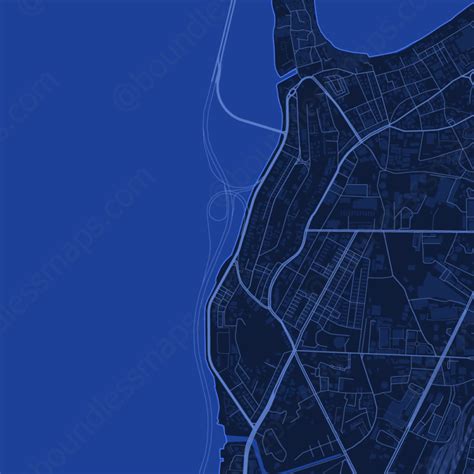 Mumbai Dark Blue Vector Map Boundless Maps