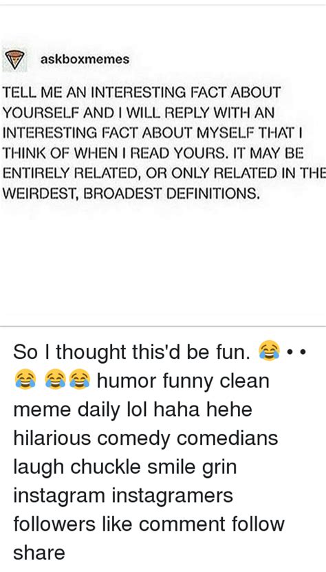 Search A Fun Fact About Yourself Memes On Meme