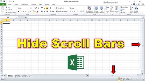 How To Hide And Unhide Scrollbars In MS Excel YouTube