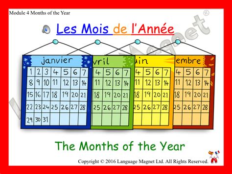 French Months Of The Year Teaching Resources