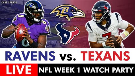 Ravens Vs Texans Live Streaming Scoreboard Free Play By Play Highlights Boxscore NFL Week