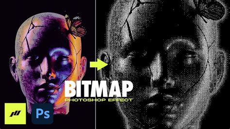 Easy Bitmap Effect In Photoshop Tutorial Free Download Youtube