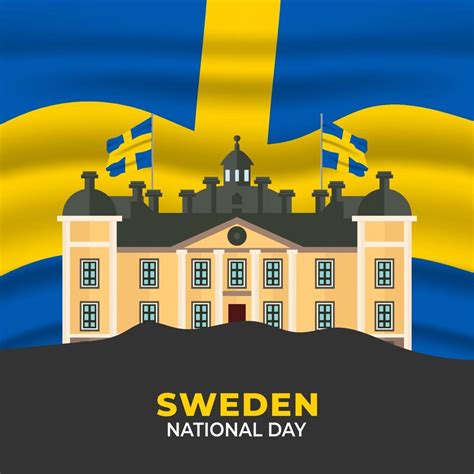 Vector Illustration Of Sweden Independence Day Sweden National Day
