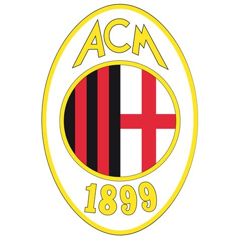 Download the vector logo of the ac milan brand designed by in adobe® illustrator® format. Transparent Ac Milan Logo Png
