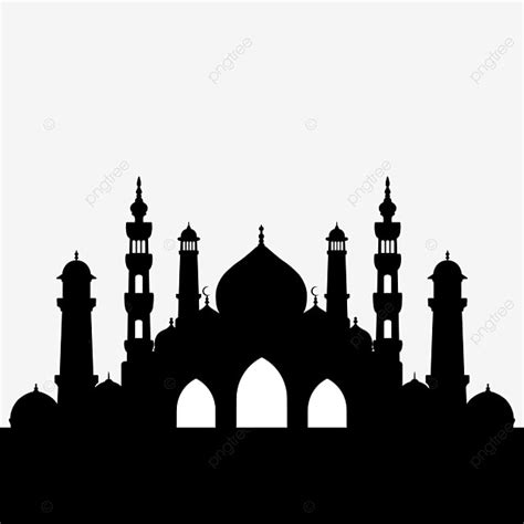 Full Silhouette Png Transparent Full Set Islamic Mosque Silhouette