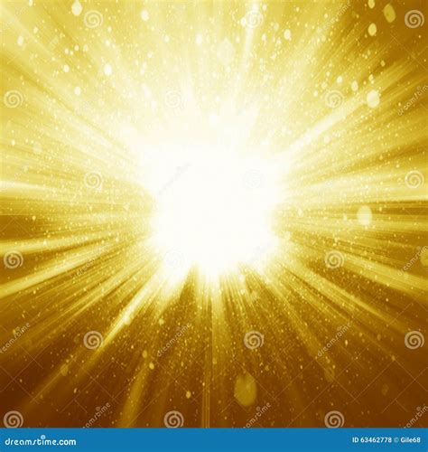 Golden Sparkling Background With Intense Glowing Sparkles And Glitter