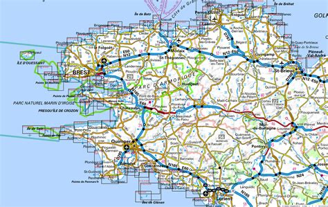 Carte De Bretagne ≡ Voyage Carte Plan