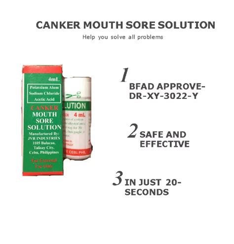 The Original And Effective Canker Mouth Sore Solution Gamot Sa Singaw