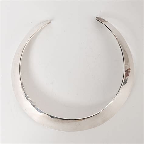 Sterling Silver Collar Necklace Ebth