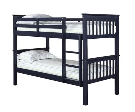 Lpd Leo Navy Blue Wooden Bunk Bed By Lpd Furniture