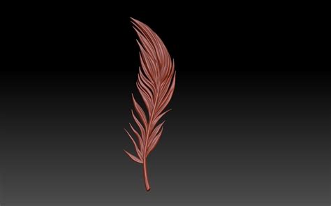 Feather 3d Model 3d Printable Obj 3ds Fbx C4d Stl