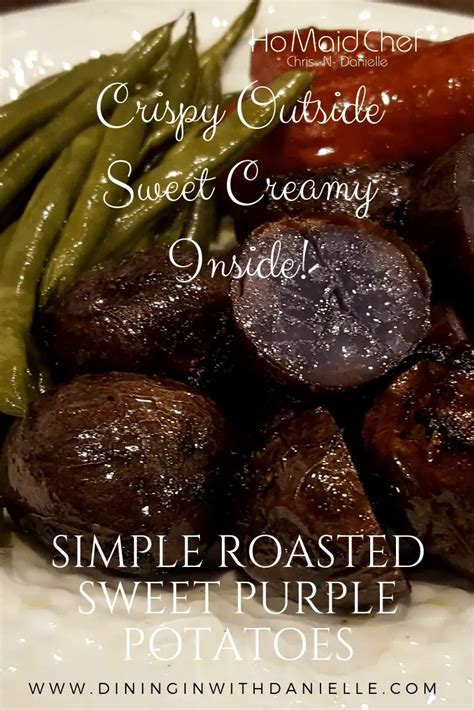 Simple Roasted Sweet Purple Potatoes Dining In With Danielle
