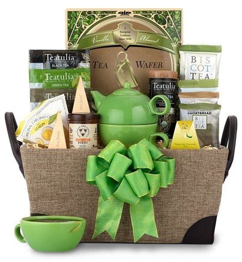 A Spot Of Tea Basket Gifts N More Tea Lovers Gift Basket Tea Gift