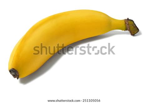 Fresh Yellow Banana Isolated On White Stock Photo 251105056 Shutterstock
