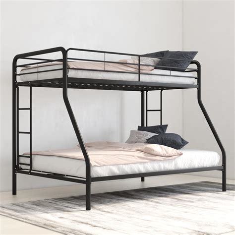 Modern heavy duty metal triple bunk bed with workstation twin & full size. DHP Twin Over Full Metal Bunk Bed Frame, Multiple Colors ...