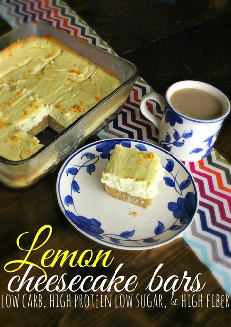 They have the same great flavor without all of the added fat and sugar. Low Carb Lemon Cheesecake Bars - Simply Taralynn