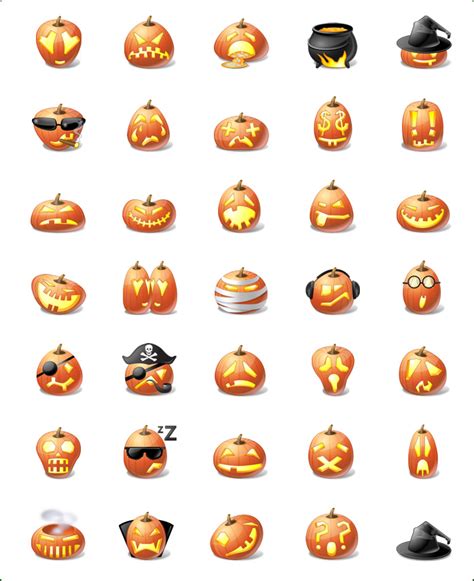 Copy this link and paste it wherever it's visible, close to where you can use these cute sparkling symbols to shed some light on your text emotions. Icons-Land released Halloween Pumpkin Emoticons - Wallpapers, Icons & Cursors - WinMatrix