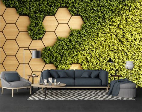 Geometric Wallpaper Living Room Wallpaper Walls Decor Nature