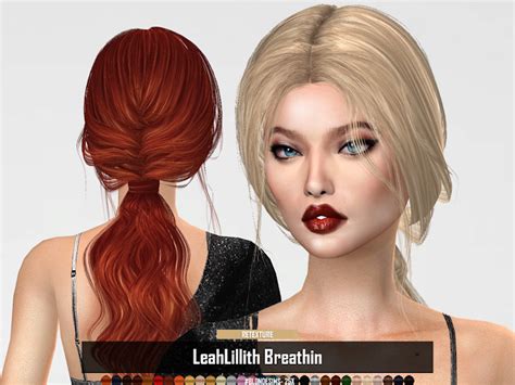 Leahlillith Breathin Hair Retexture By Ruchellsims At Redheadsims