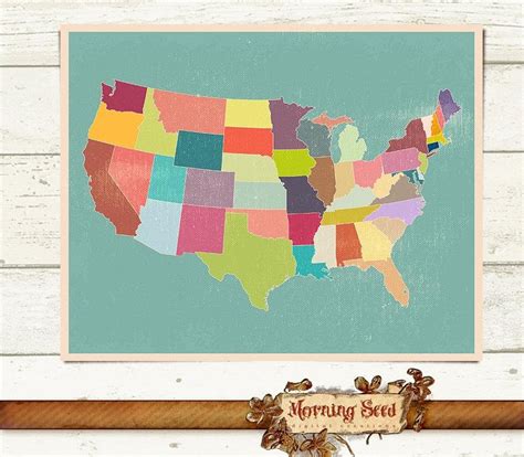 20 Ideas Of United States Map Wall Art Wall Art Ideas