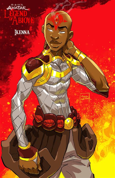Avatar Legend Of Abioye Marcus The Visual Black Anime Characters