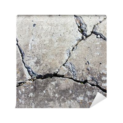 Cracked concrete surface Wall Mural • Pixers® • We live to change png image