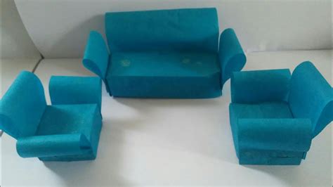 How To Make Diy Mini Origami Paper Sofa Diy Paper Craft Youtube