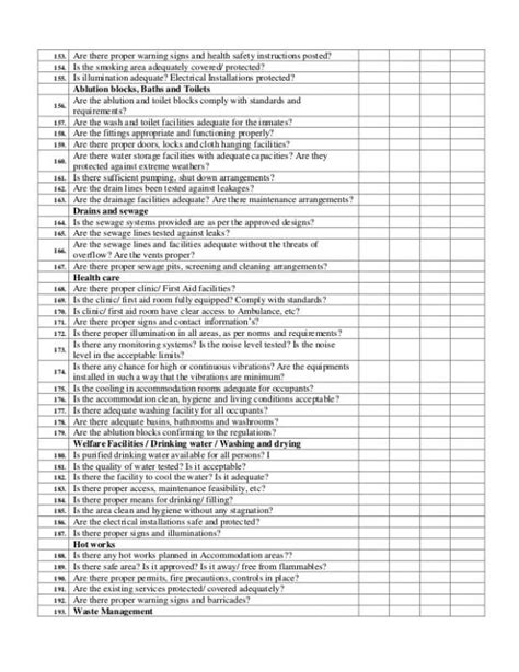 Warehouse racking inspection sheet for download. Electrical Inspection Checklist | Inspection checklist ...