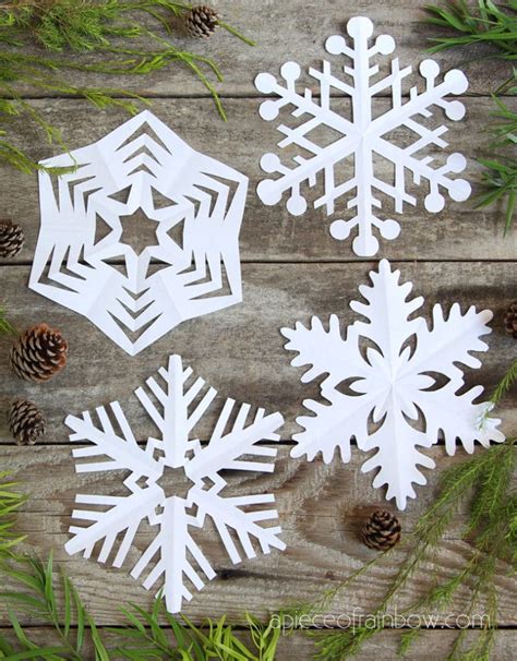 Make Paper Snowflakes 12 Best Free Templates A Piece Of Rainbow