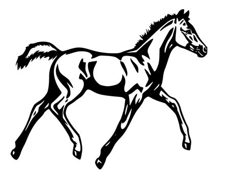 This free step by step lesson progressively builds upon each previous step until horses have a skeleton that averages 205 bones. Free How To Draw A Mustang Horse, Download Free Clip Art ...