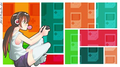 Gamer Girl Anime Wallpaper Pc