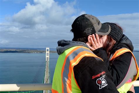 Couple Gets Engaged Atop Mackinac Bridge