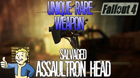 Fallout Salvaged Assaultron Head Unique Rare Weapon Location