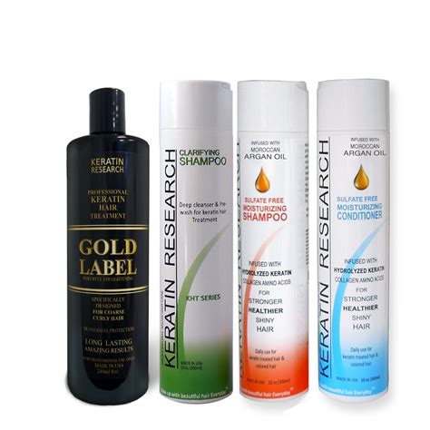 The kind of shampoo you use matters. KERATIN RESEARCH - Keratin Research Gold Label LARGE SET ...