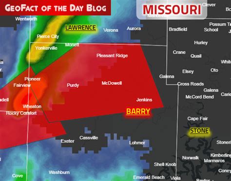 Geofact Of The Day 11262019 Missouri Tornado Warning 2